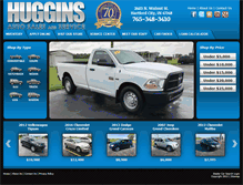 Tablet Screenshot of hugginsshowroom.com